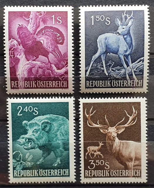 Österreich 1959 Waldtiere und Jagd, ANK 1079 - 1082 komplett (4) postfrisch **