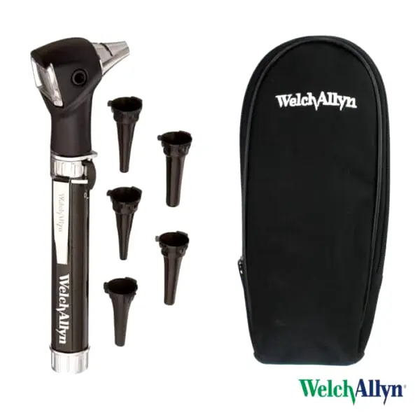 Welch Allyn Pocket Jr Otoscope With Case - Black - 22841