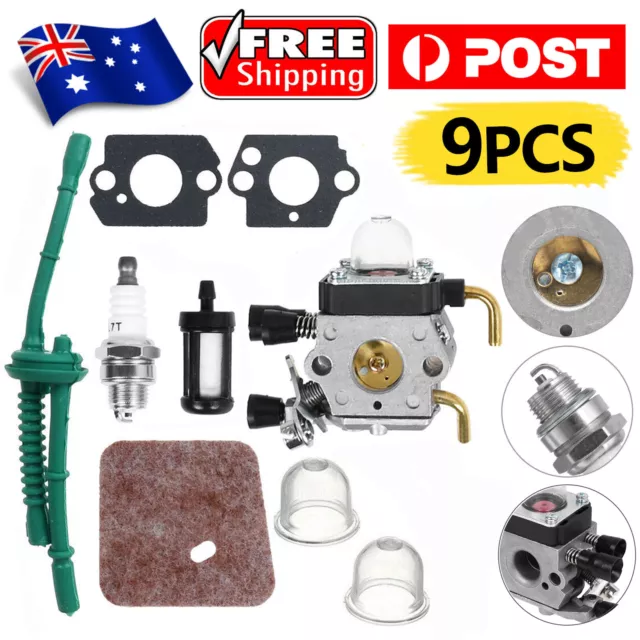 Carburetor Carb Air Fuel Filter Set For STIHL FS38 FS45 FS46 FS55 HL45 FC55 KM55