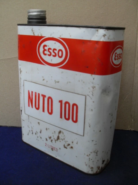 ANCIEN BIDON D'HUILE Publicitaire En Tole Esso Motor Oil Esso EUR 12,50