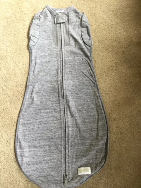 Woombie Air Convertible Sleep Sack Arms In/Out 6-9m 20-25 lbs Heather Gray NWOT
