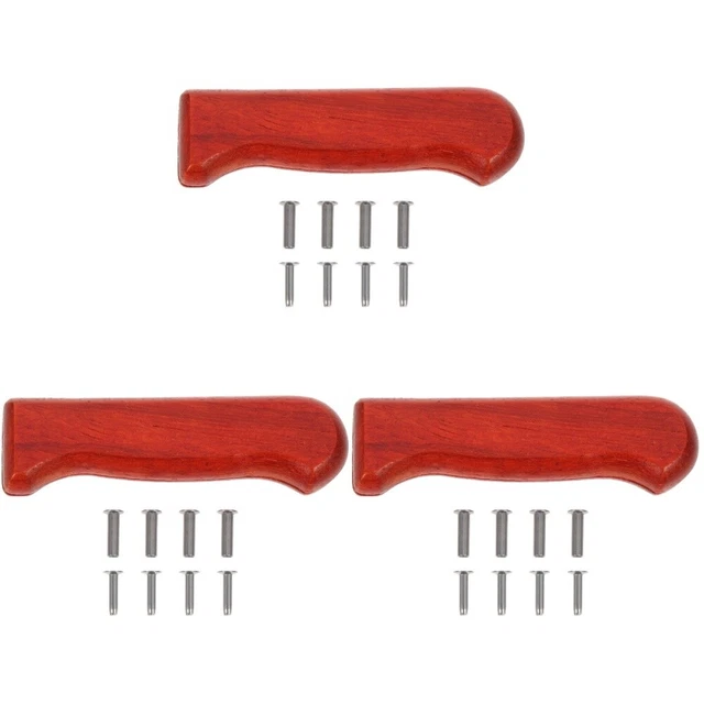 3 unidades mango de reparación escamas de madera mango de cocina soporte para herramientas