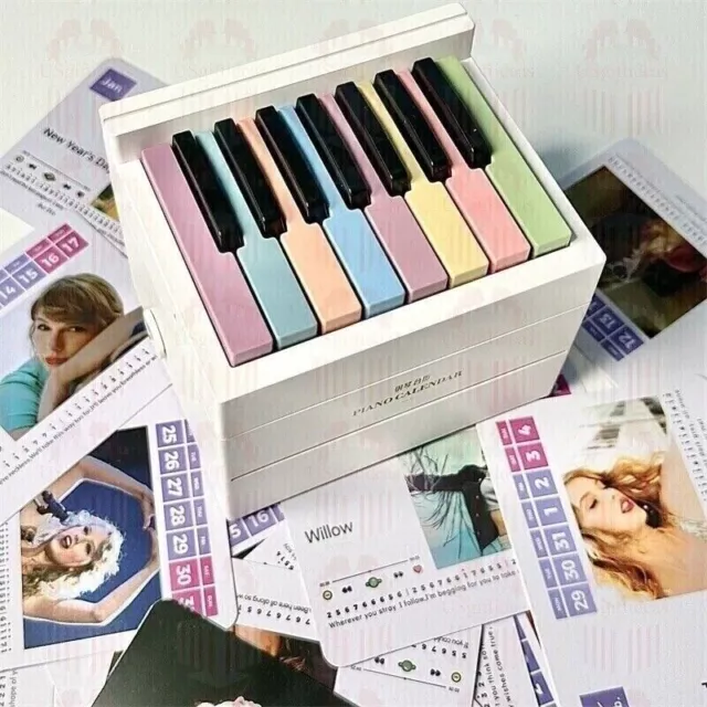 TAYLOR SWIFT PIANO Calendar 2025 with Music Sheets Toy Piano Musical