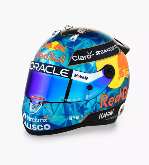 CHECO SERGIO PEREZ 2023 Monaco GP 1/2 Scale SCHUBERTH Helmet Red Bull ...