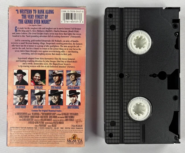 THE MAGNIFICENT SEVEN VHS Western Legends Yul Brynner Steve McQueen MGM ...