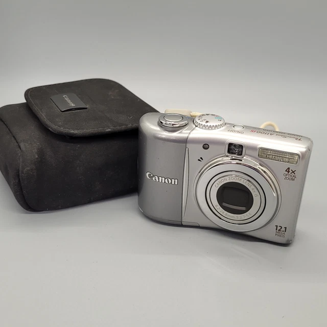 Canon PowerShot A1100 IS 12,1 megapixel fotocamera digitale compatta argento testato