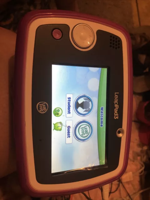 LeapFrog LeapPad3 Kids' Learning Tablet with Power Adapter USB Cable & 2 Games