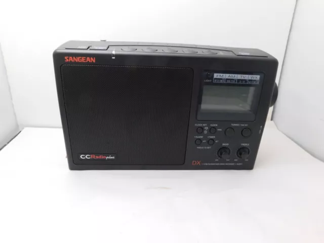 SANGEAN CC Radio Plus DX AM FM TV AUX Weather Band Radio Receiver Alert  3/57