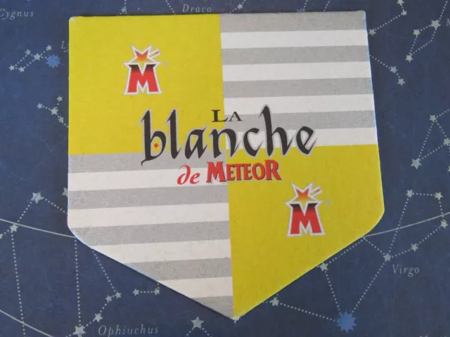 Bière Dessous Barre Tapis ~ ~ Brassière Meteor Blanche Wit Bier ~ Hochfelden,