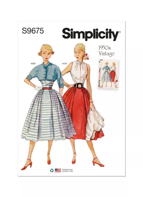 Simplicity Pattern 1426 Women's Vintage 1950's Bra Tops - Patterns
