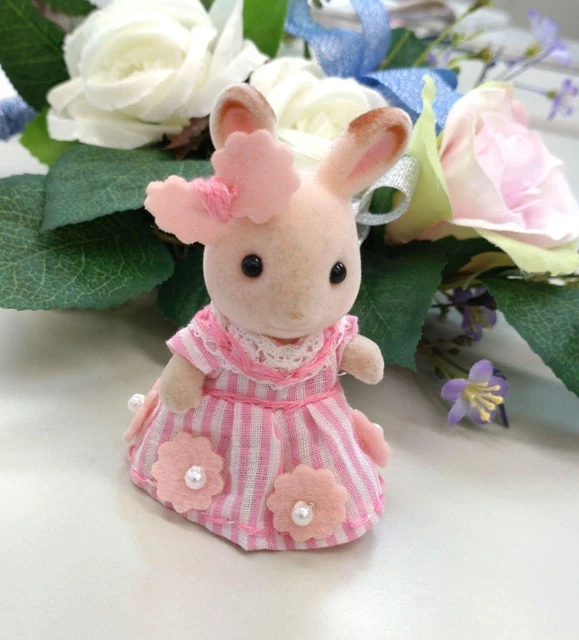 81 Sylvanian Families Pink One Piece And Earring Set For Girls