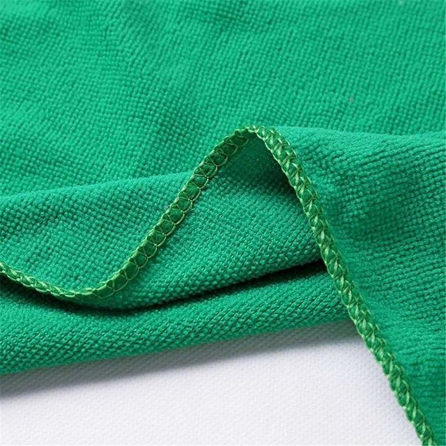 Green Microfiber Cleaning Auto Car Detailing Soft Cloths Wash 25*25 Towel X0K1