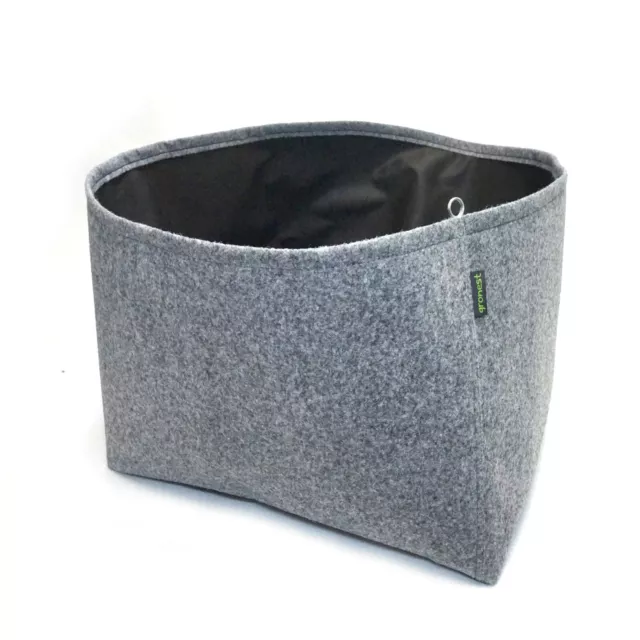1 X GRONEST grow bag 95L GREY safe roots fabric container Made in EU