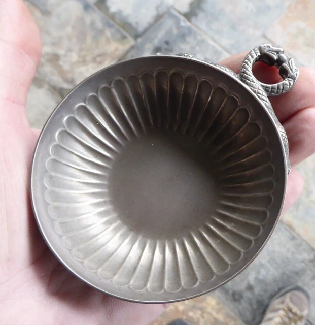 Antique Style Hallmarked Solid Silver Wine Tastevine London 1971