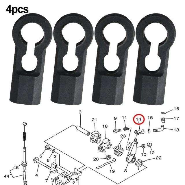 Connecteur De Moteur Hors-bord En Nylon - Référence OEM 6H1-41237-00-00 - Compatible Modèles 1984 Et Plus - 3