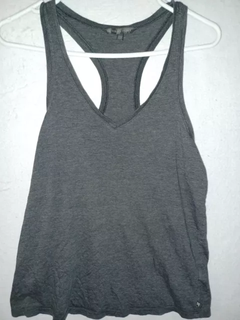 Victoria's Secret Tank Top S gray sleeveless cotton racerback women's angel wing