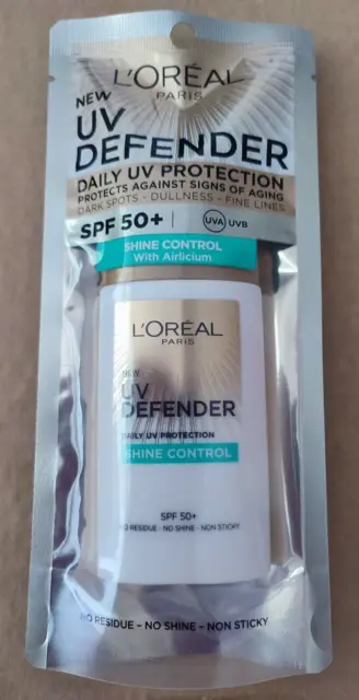L'oreal Paris UV Defender Daily UV Protection LSF 50+ Glanzkontrolle, 50 ml.