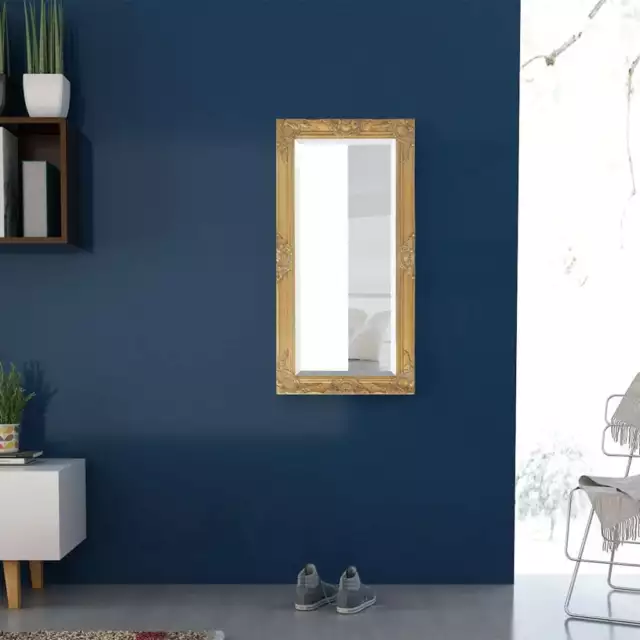 vidaXL Wall Mirror Baroque Style 100x50 cm Gold 3