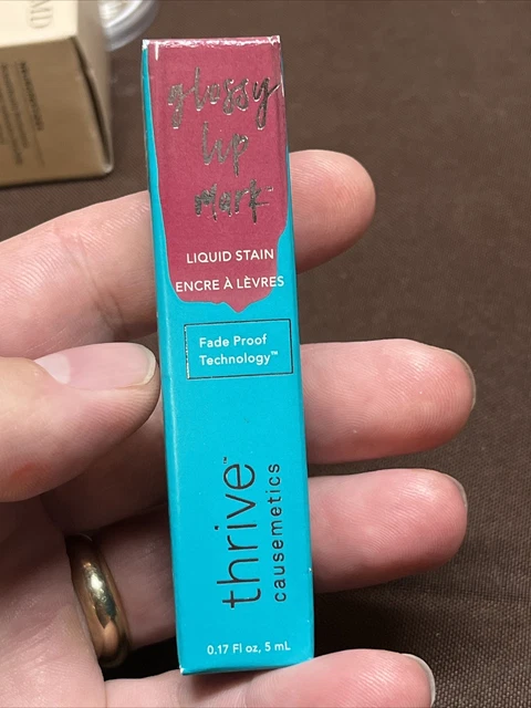 Pamela mancha líquida Thrive Cosmetics marca brillante 0,17 oz/5 ml a prueba de decoloración