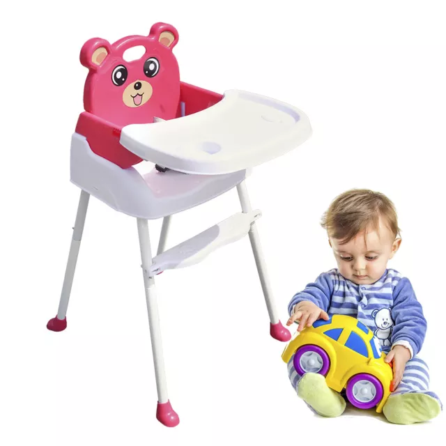 4in1 Kinderhochstuhl Baby Hochstuhl Babystuhl Fütterungsstuhl Essen +Tablett