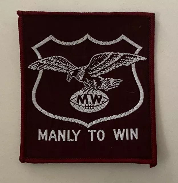 NRL Memorabilia Manly Warringah Sea Eagles Embroidered Patch ARL Retro 1970’s