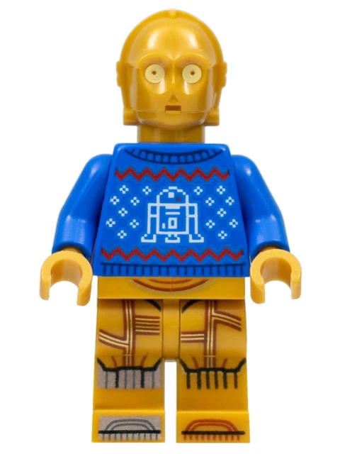 LEGO STAR WARS FIGURINE C3PO con maglione vacanze SW1238 nuovo esclusivo