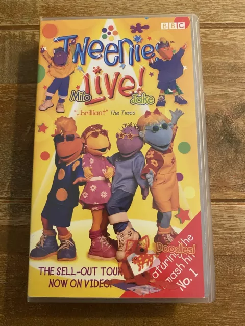 TWEENIES LIVE! VHS Video Children’s Retro BBC Milo Jake Bella Fizz ...