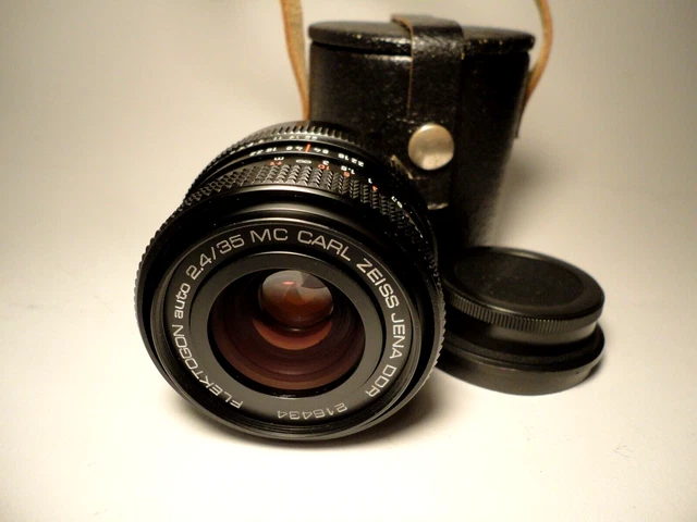 SERVICED M42 Carl Zeiss Jena Flektogon MC 2,4/35 MINT Condition lens f2.4 35mm