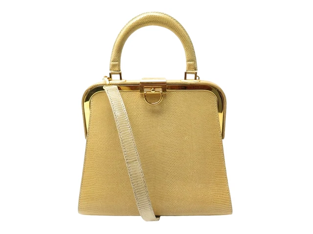 Sac à Main Vintage Besace En Cuir Marron Style Docteur - Fermeture Magnétique - Occasion Bon état