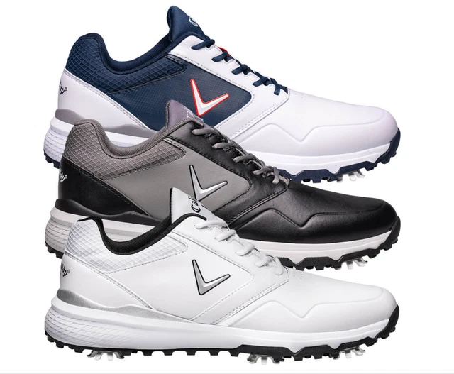CALLAWAY GOLF MENS 2023 LS Chev Leather Waterproof Golf Shoes £69.00