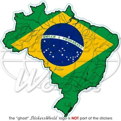 Brazile MUNDI-Bandiera, adesivo per Auto, bustina