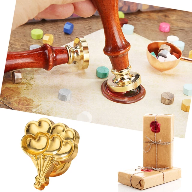 Special-shaped Fire Paint Head Retro 3D Relief Stamps Head for Wedding Card (E)