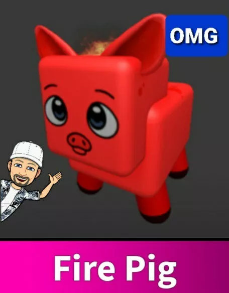 Roblox Murder Mystery 2 MM2 Fire Bunny Pet Godly Fast Shipping!