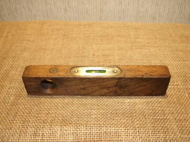 EARLY RABONE HOCKLEY Abbey No.1336 Spirt Level Brass Oak 8
