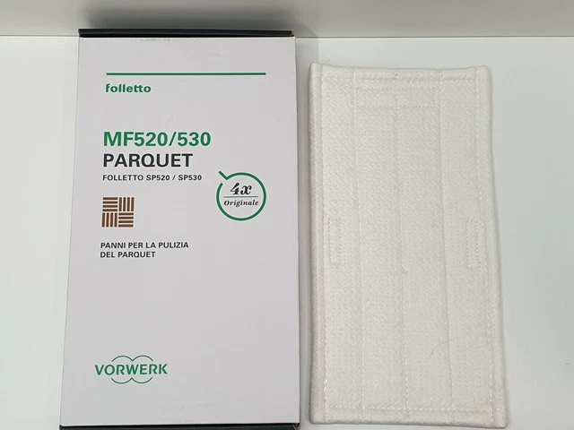 Panni Per Parquet Folletto Pulilava – 4 Panni Originali Vorwerk Per Una Pulizia Perfetta
