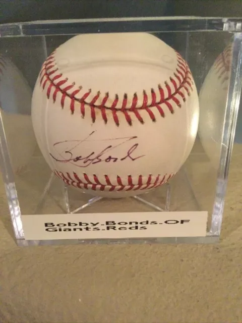 Giants Bobby Bonds early  autographed baseball.