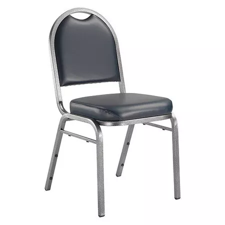 National Public Seating 9204-Sv Stacking Chair, 9200 Series, Vinyl Blue