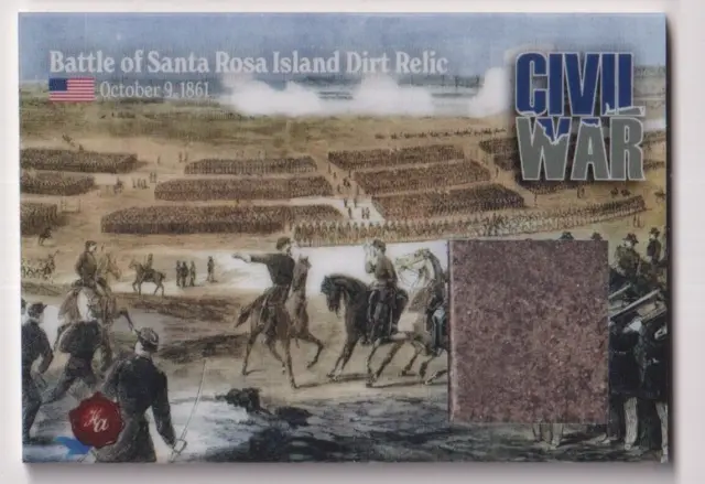 Battle Of Santa Rosa Island Battlefield Dirt Relic Card 2022 Historic Civil War