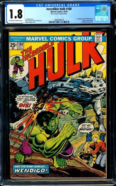 Incredible Hulk 180 | CGC 1.8 | 1st cameo app Wolverine | Marvel | Deadpool 3