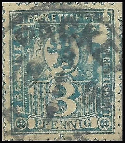 BERLIN Privatpost Packetfahrt 1896/1900 Mi.B.67b gestempelt (#35823-6)