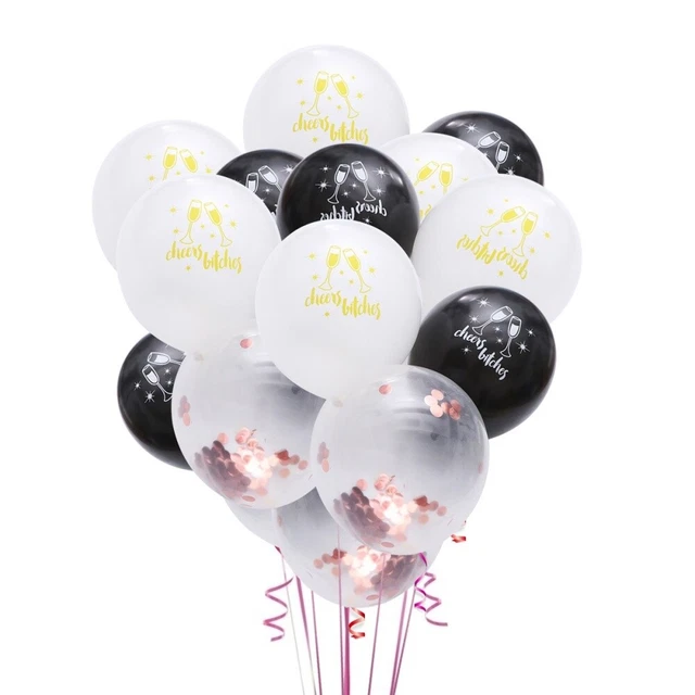 16 pcs 12 pouces Ballons Set Bachelor Party Favors Kit Ballons Décoratifs avec