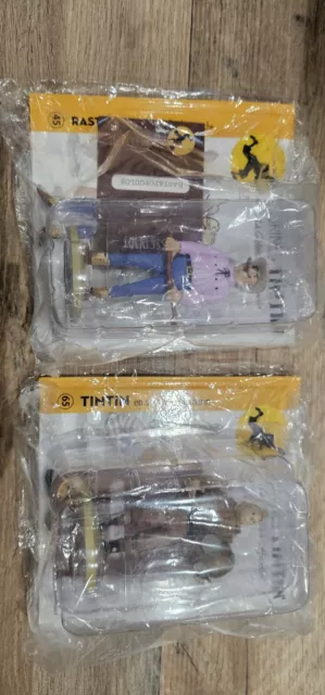 Lot 2 FIGURINEs  TINTIN COLLECTION OFFICIELLE    - N° 65 Et 45