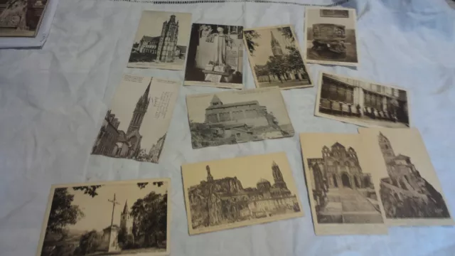 lot de 30 cartes postales églises et religieux1910-1930 bon état