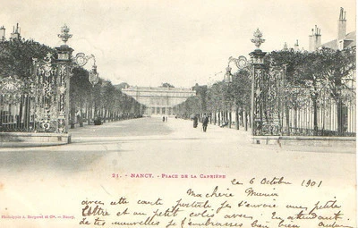 CPA 54 NANCY place de la carriere