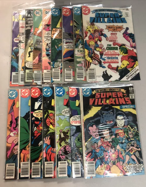 The Secret Society of Super Villains  (1977) #1-15 (F/VF) Complete Set