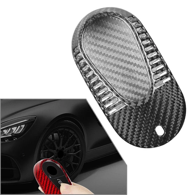 Carbon Fiber Key Fob Cover Case For Mercedes Benz S Class S400 S350l S450l 2021