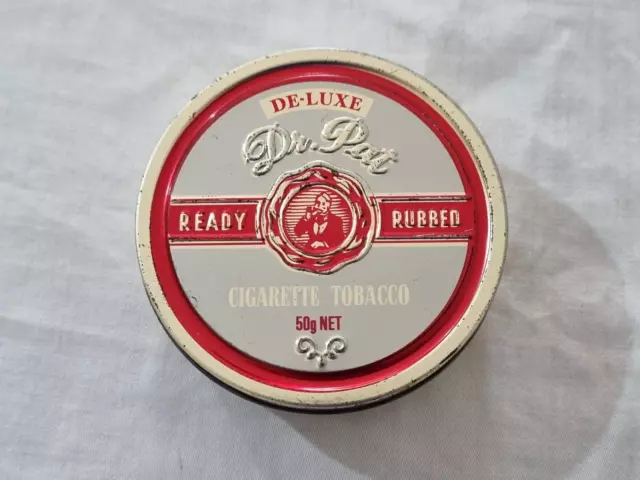 Dr Pat De-Luxe Ready Rubbed Cigarette Tobacco 50g Tobacco Tin