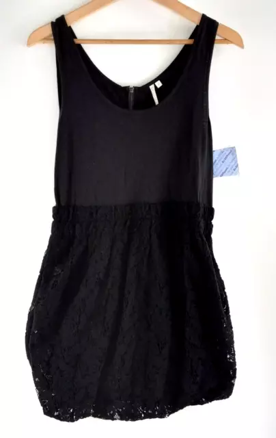 RACHEL Rachel Roy Dress Women's Size 10 Black Lace Bubble Hem Sleeveless NWT