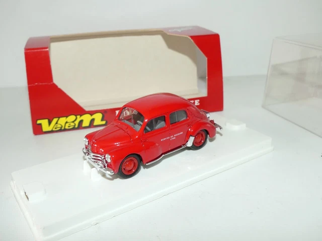Solido 1/17 – Renault 4CV Des Pompiers – Miniature De Collection En Boîte