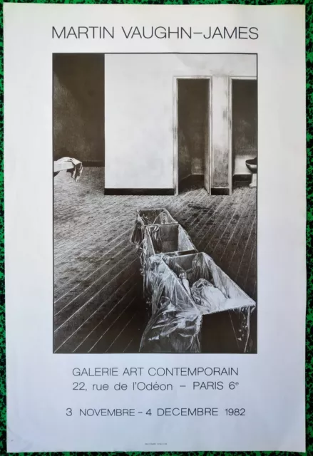 MARTIN VAUGHN-JAMES affiche originale exposition 1982